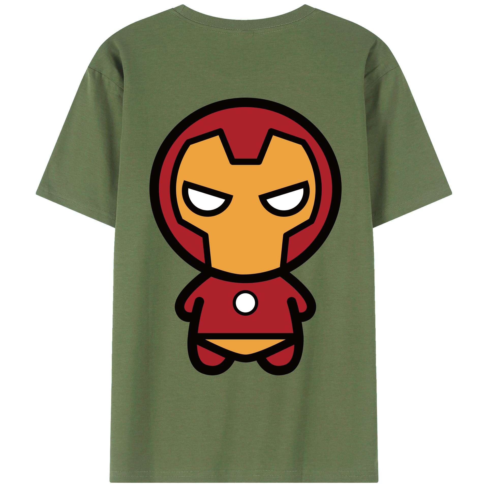（画像用） アベンジャーズ The Avengers 綿100％ メンズ半袖Tシャツ（バックプリント） 通気性